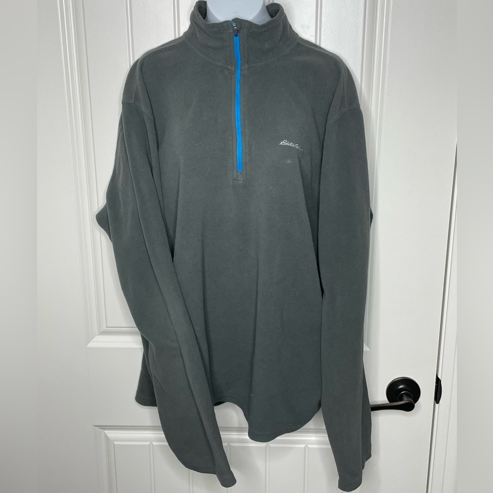 Eddie Bauer Men's Large Tall Fleece Half-Zip Pullover